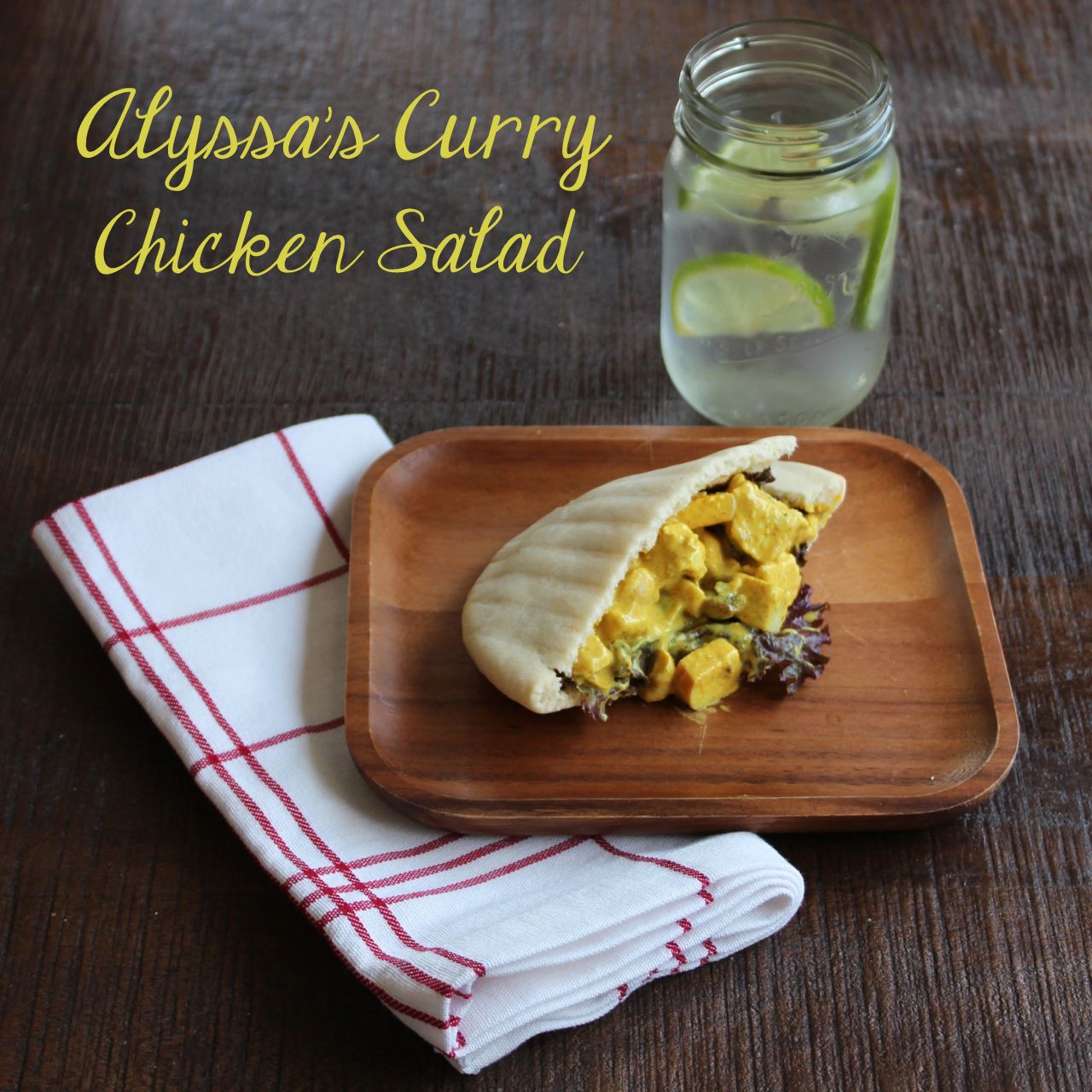 curry chicken salad square