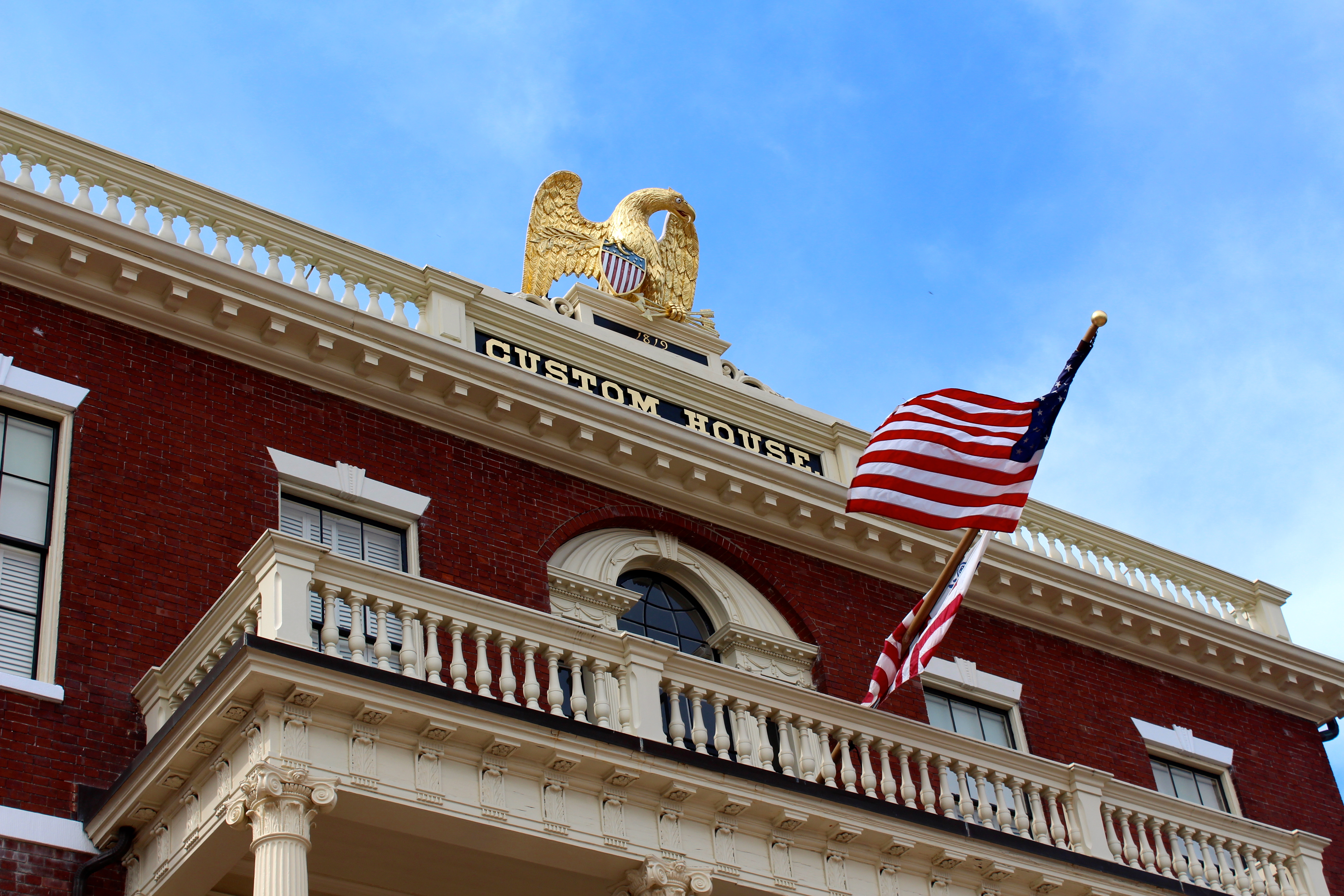 The Customs House in Salem.  Salem is one of the oldest shipping ports in the U.S.