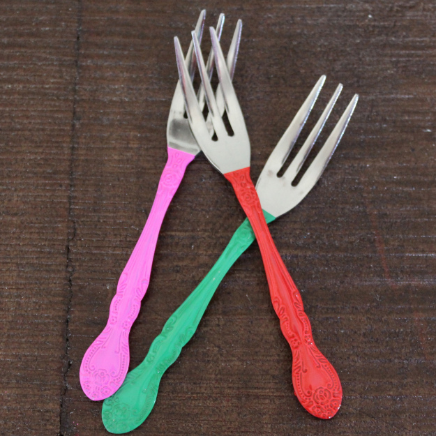 painted forks