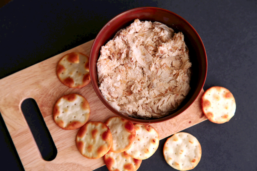 Caramelized Onion and Goat Cheese Dip by alyssaandcarla.com