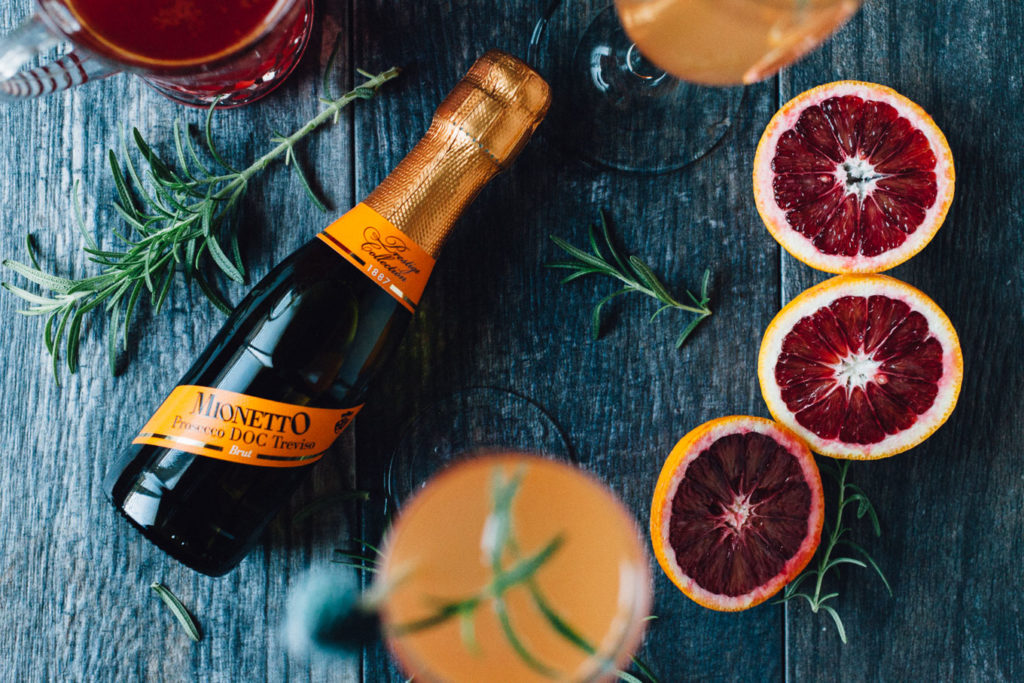 Blood Orange and Rosemary Sparkling Cocktail