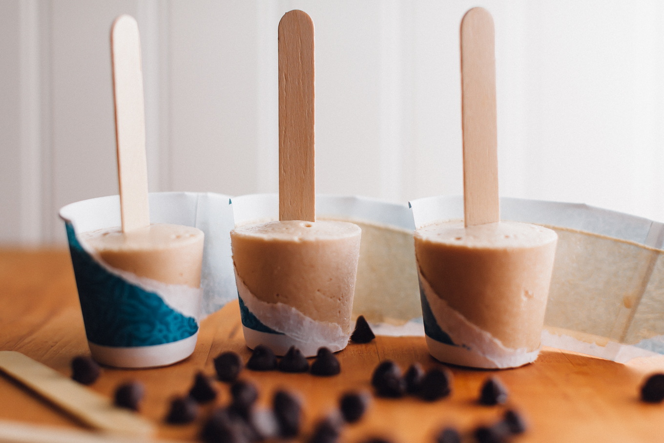 Chocolate Caramel Milkshake Pops
